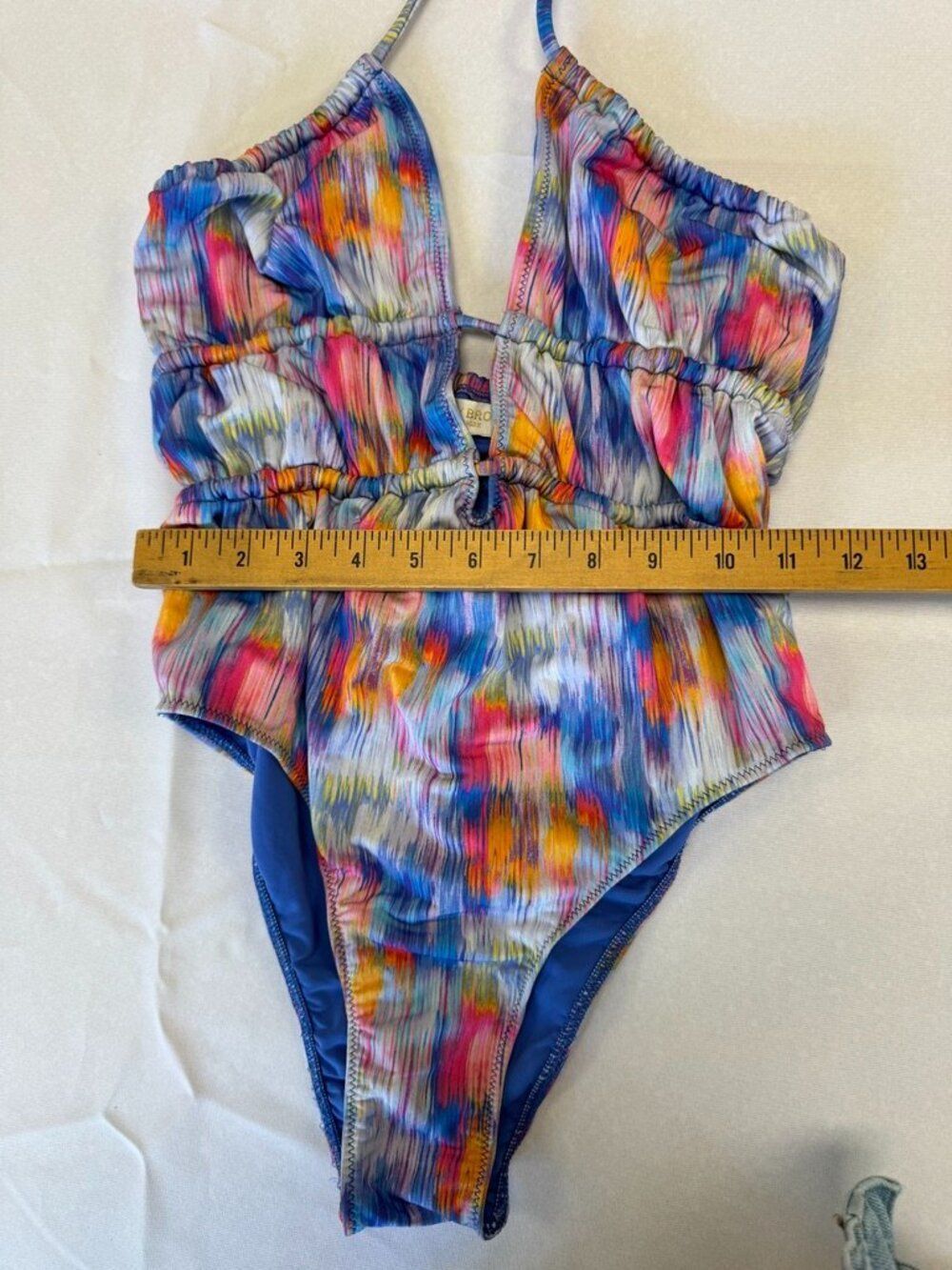 Ramy Brook Ikat Colorful One Piece Swimsuit Size Small S - Picture 12 of 12